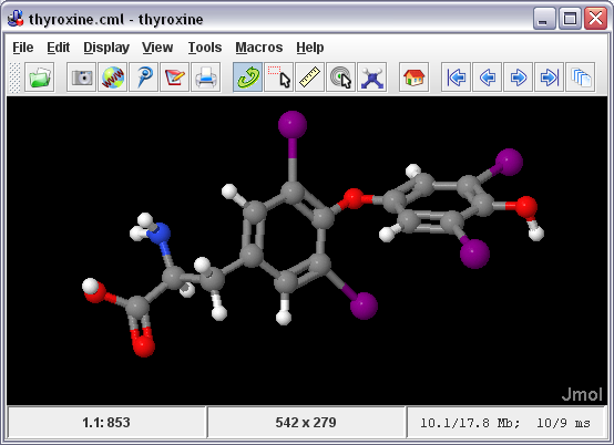 Jmol Application window